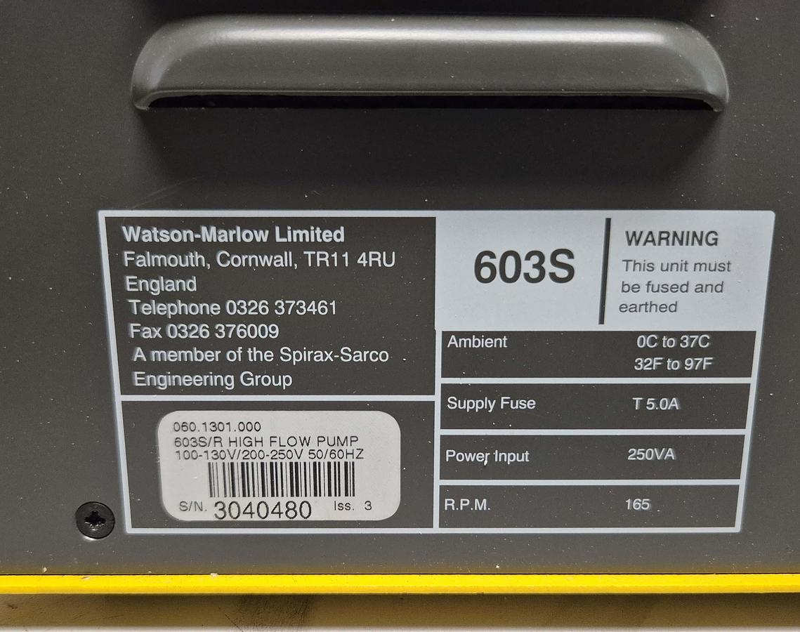 Gebraucht Watson Marlow Laborpumpe 603S/R High Flow Pump