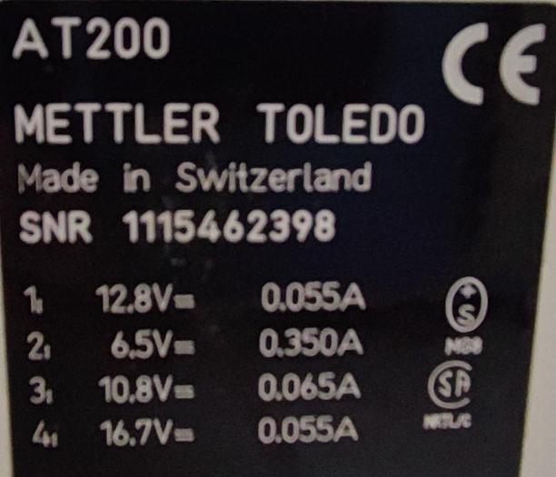 Gebraucht Mettler Toledo Laborwaage AT200 bis Max 205 gr.