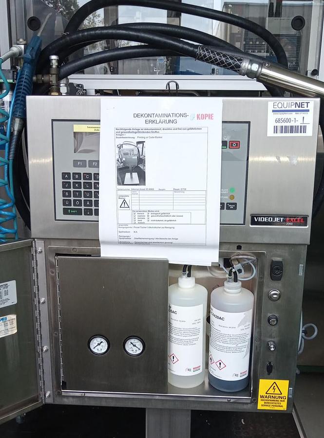Gebraucht VideoJet Excel Serie 1000 Tinten-Jet-Coder-Drucker mit Fahrgestell