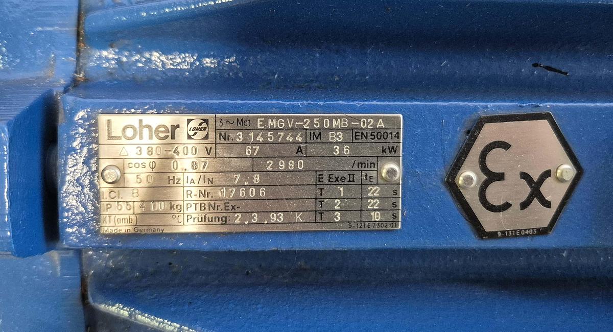 Loher Fußmotor / EMGV-250MB-02A