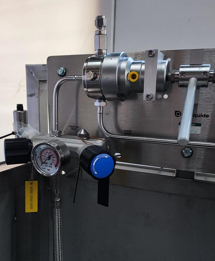 Gebraucht Edelstahl Sicherheitsstation für Sauerstoffflaschen