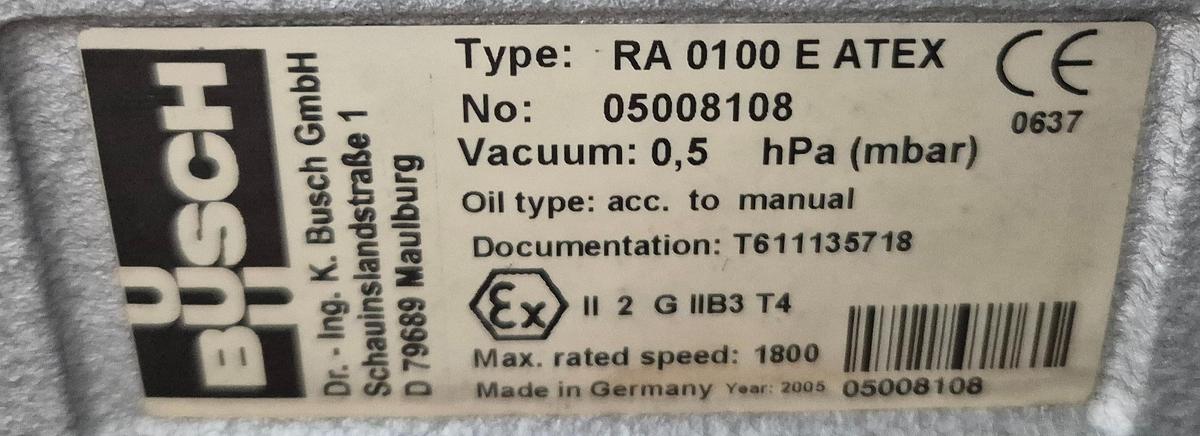 Gebraucht Bartec Ex-geschützte Vakuumsystem