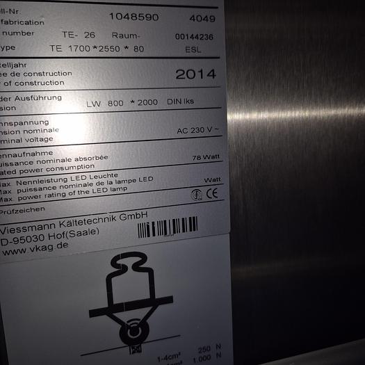 Gebraucht Thermotec Klimakammer 11 TE1700*2552*80