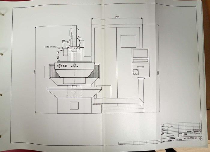 Gebraucht Aciera Fräsmaschine F35 CNC 3000