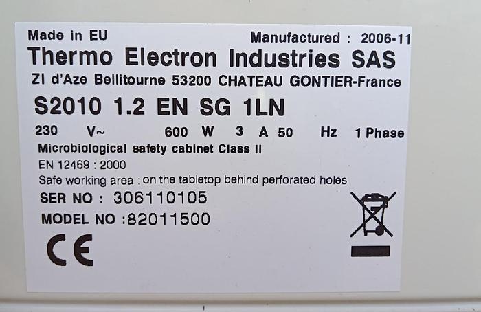 Gebraucht Skan Laborabzug Workstation S2010 1.2