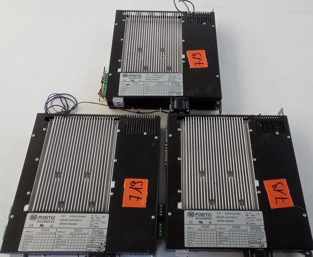 Gebraucht Berger Positec Servoregler Servo Controller 230/240V 3A WDM3-004.0801