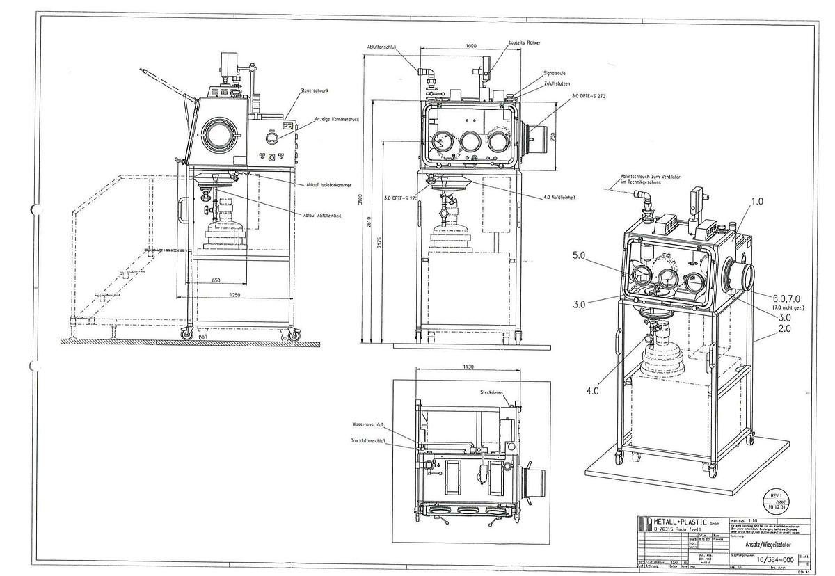 Gebraucht Metall + Plastic Wiegeisolator 10/384-000