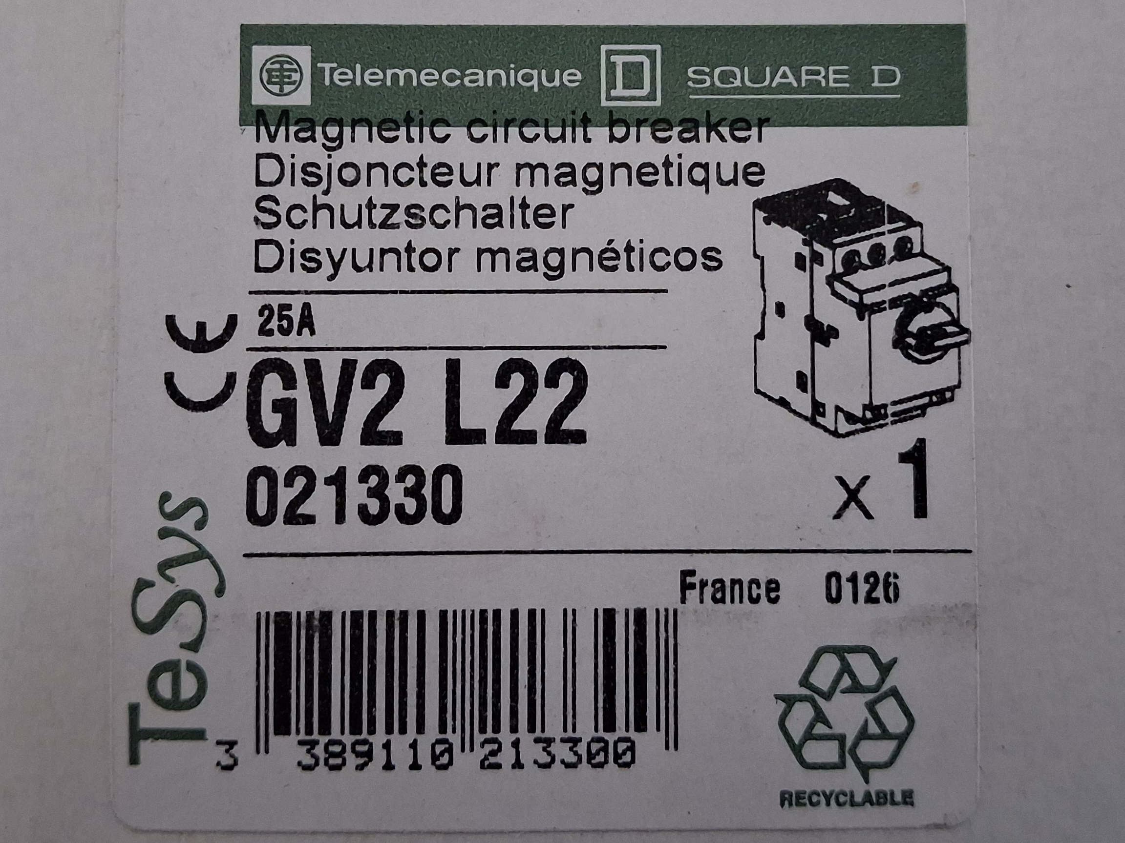Gebraucht Magnetic circuit breaker