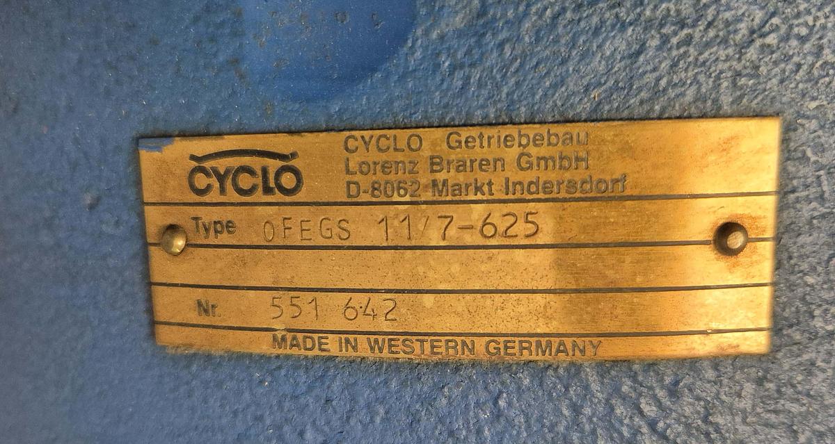 Überholt Cyclo Getriebe / OFEGS 11/7-625