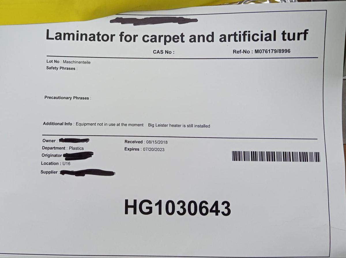 Gebraucht Leister Laminator Hotwind System