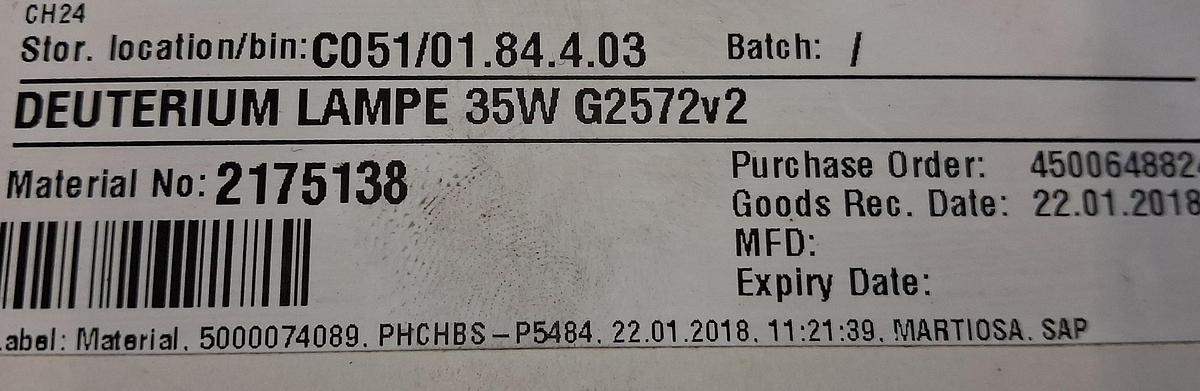 Gebraucht Deuterium Lampe