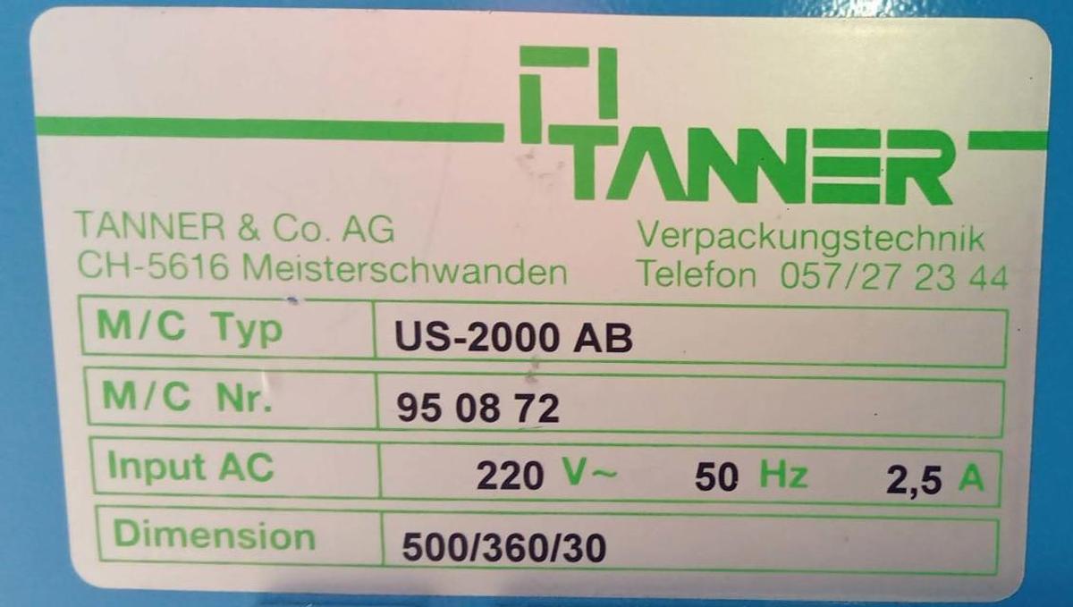 Gebraucht Tanner Lagen-Banderoliermaschine Ultra Sonic 2000A US2000AB