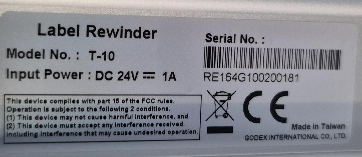 Gebraucht GoDEX T-10 Rewinder Etikettenrollen