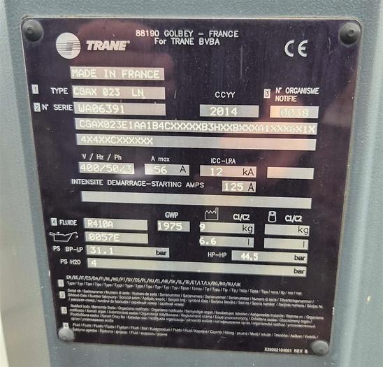 Gebraucht 2014 Trane Conquest CGAX 023 LN Kühlsystem