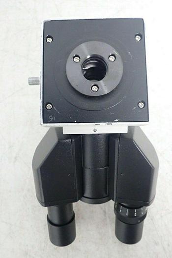 Used Unmarked Trinocular Microscope Head with 2 Eyepieces WF10X/20