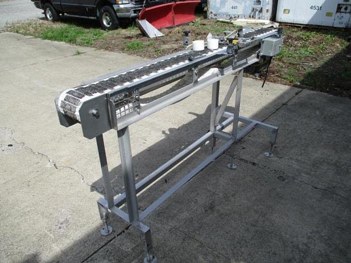 Used Conveyor, Plastic Belt, 6"W x 6' 4"L