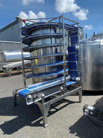 Used 2012 FMA 90’L Spiral Cooling Conveyor