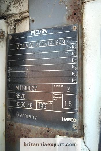 Used 1998 IVECO Eurotech 190E27 R 19 ton curtainsider