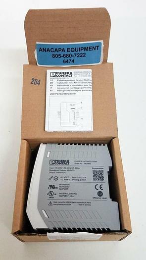 Used Phoenix Contact UNO-PS 24DC/100W DIN Rail Mount Power Supply Lot of 2 NEW (6474) 4046356729215
