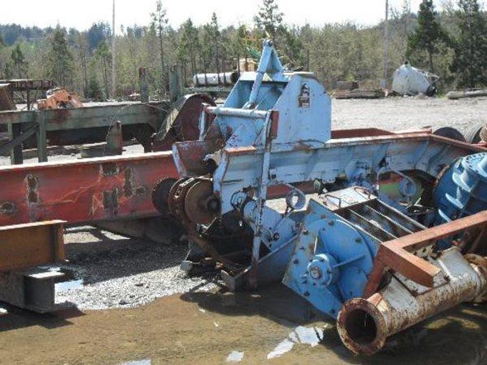 Used 18" Cambio Debarker c/w LSI Feedworks