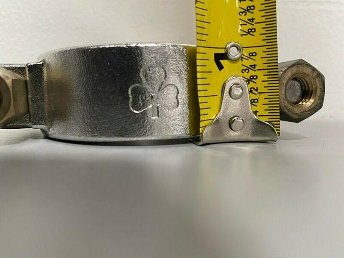 Used Lot of 2 - Tri-Clover Stainless Steel 2.5" OD Bolted High Pressure Clamp