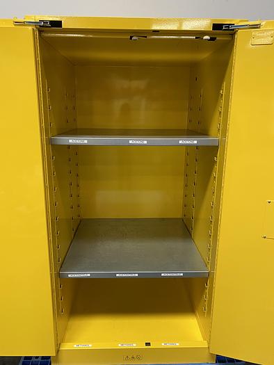 Used JustRite 29005 60 Gallon Flammable Cabinet 65"x 34"x 34" Manual Close