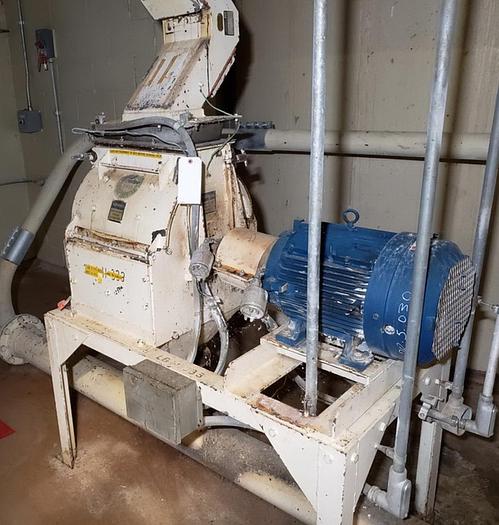 Used USED PRATER HAMMERMILL, SWINGING HAMMERS, CARBON STEEL, 15 HP