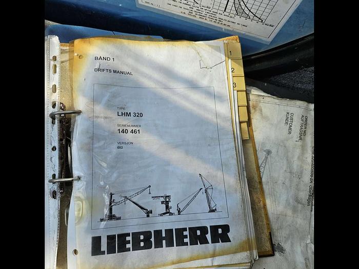 Used Liebherr Harbour Crane Model LHM 320, Year 2005