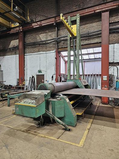 Used Stolting 3m x 25mm Plate Bending Rolls, 3 Roll with Prebending