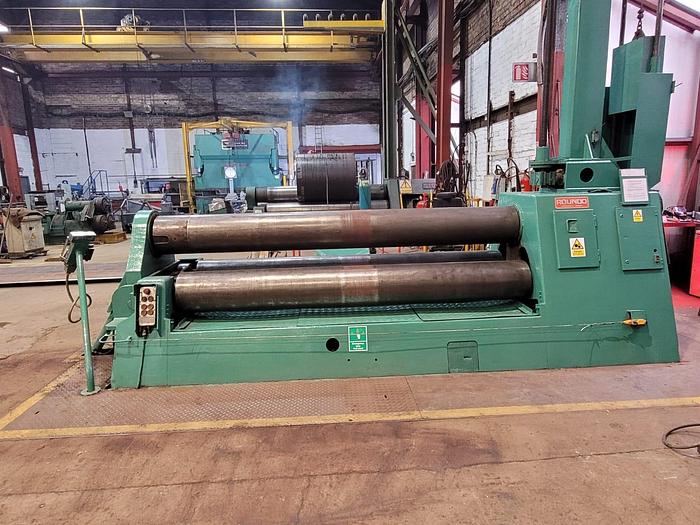 Used Roundo Plate Bending Rolls, 3m x 20mm Capacity, 3m x 16mm Prebending