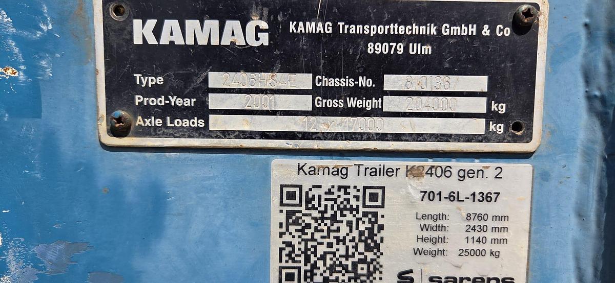Used KAMAG SPMTs (Self Propelled Modular Trailers), 12 Axle Lines, 1 x  PPU