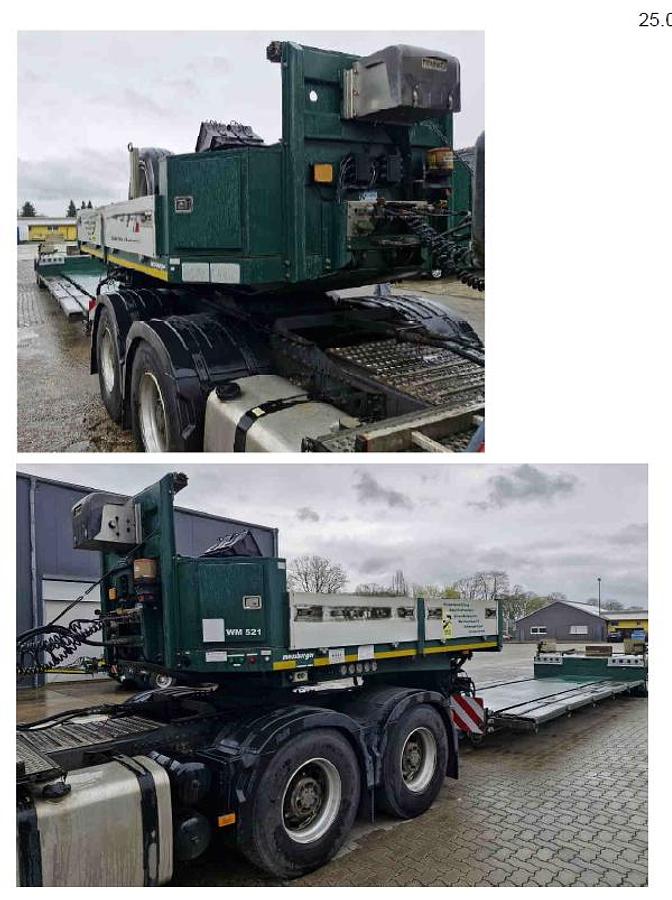 Used Meusburger Very Low Bed Semi Trailer, 2 axle