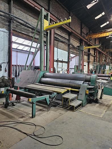 Used Stolting 3m x 25mm Plate Bending Rolls, 3 Roll with Prebending