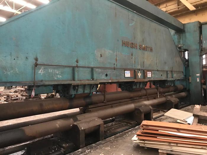Used Hugh Smith 10.7m x 600 ton Shipyard Roll Press, Plate Rolling and Bending Machine