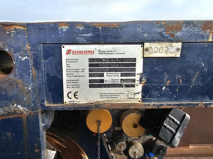 Used SCHEURLE SPMTs, 28 axle lines, 2 x PPUs