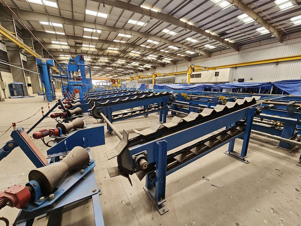Used Rump (Germany) Automatic Pipe Shot Blasting Machine