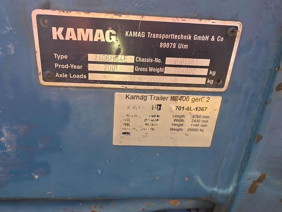Used KAMAG SPMTs (Self Propelled Modular Trailers), 12 Axle Lines, 1 x  PPU
