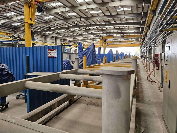 Used FULLY AUTOMATED PIPE SPOOL PRODUCTION FACILITY, UP to 16/20 inch Diameter Pipe, Design By 3R Germany, Fully Computer Controlled.