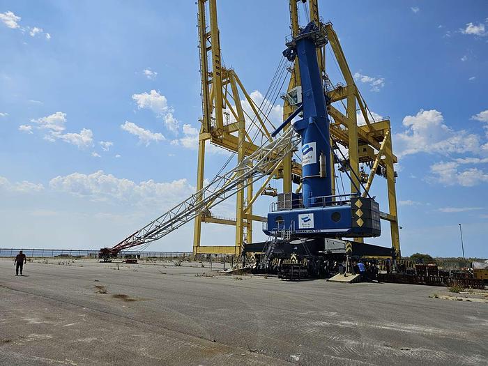 Used Liebherr Harbour Crane Model LHM 320, Year 2005