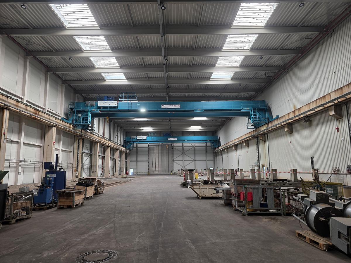 Used 2 x 40 tonne Abus/Schaeffer Overhead Bridge/Travelling Cranes