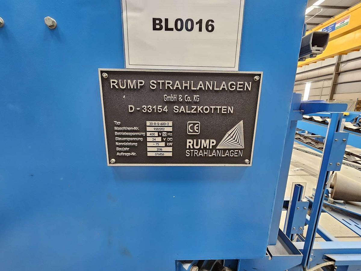 Used Rump (Germany) Automatic Pipe Shot Blasting Machine