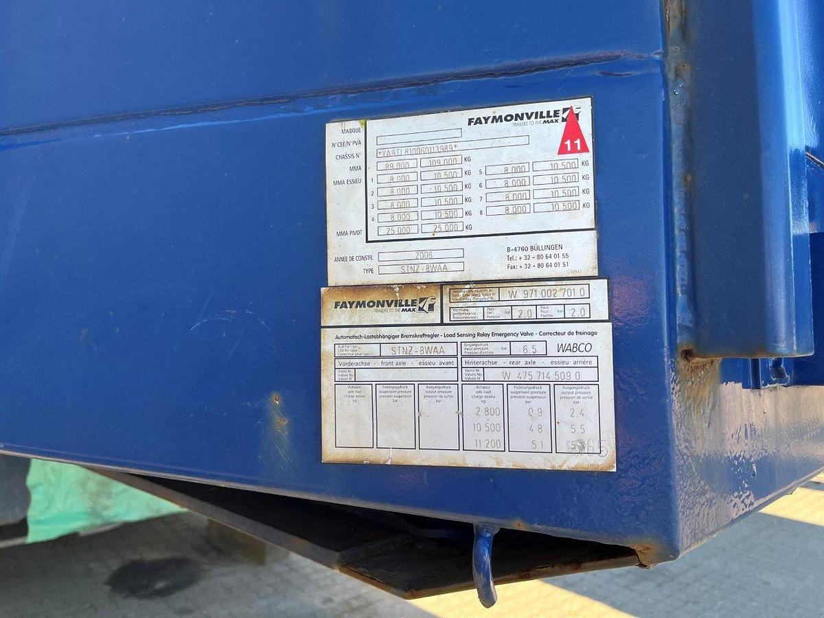 Used Faymonville 8 Axle low bed Trailer