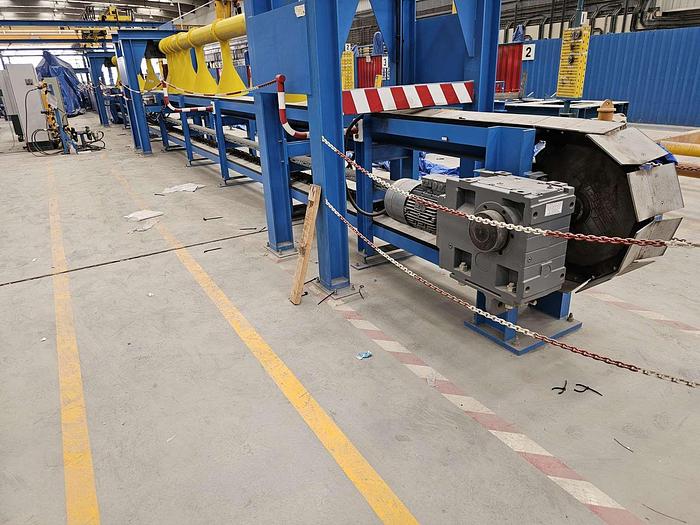Used FULLY AUTOMATED PIPE SPOOL PRODUCTION FACILITY, UP to 16/20 inch Diameter Pipe, Design By 3R Germany, Fully Computer Controlled.