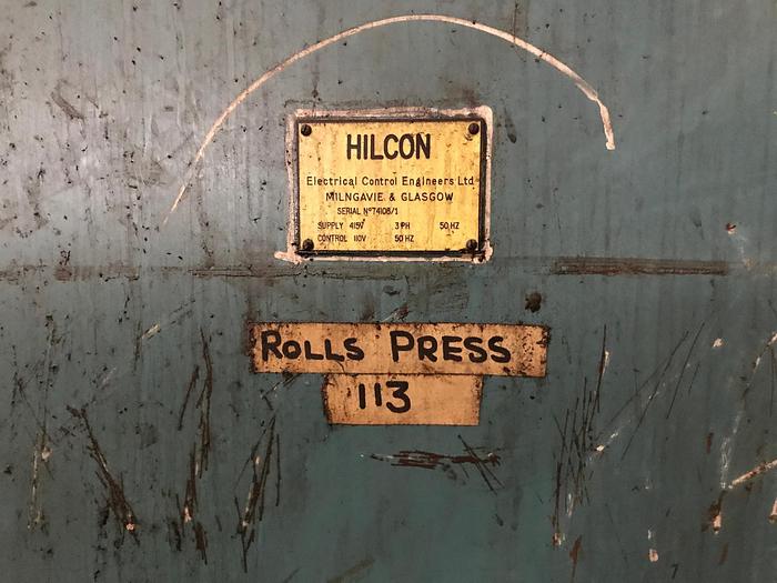 Used Hugh Smith 10.7m x 600 ton Shipyard Roll Press, Plate Rolling and Bending Machine