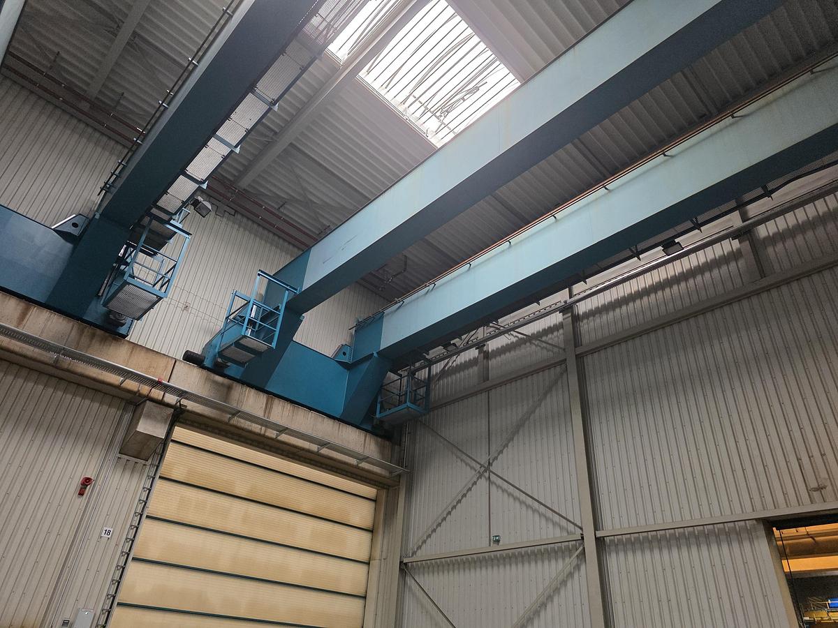 Used 2 x 40 tonne Abus/Schaeffer Overhead Bridge/Travelling Cranes