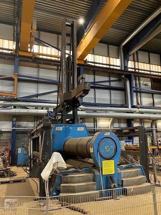 Used Davi 3.6m x 95mm 4 Roll Plate Bending Rolls, Model MCB 3695
