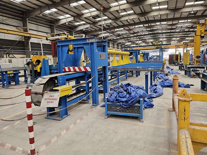 Used FULLY AUTOMATED PIPE SPOOL PRODUCTION FACILITY, UP to 16/20 inch Diameter Pipe, Design By 3R Germany, Fully Computer Controlled.