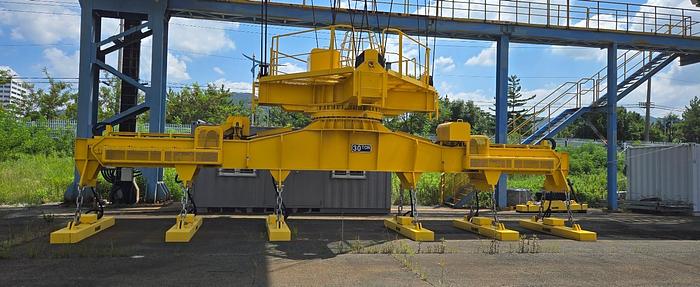 Used Overhead/Bridge Crane, Magnet Handling for Steel Plates