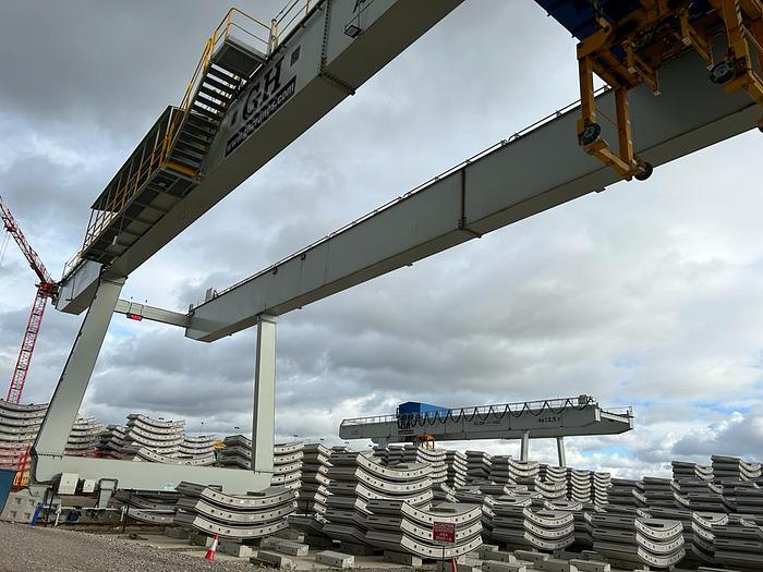 Used 50 ton GH Heavy Duty Gantry Cranes x 3