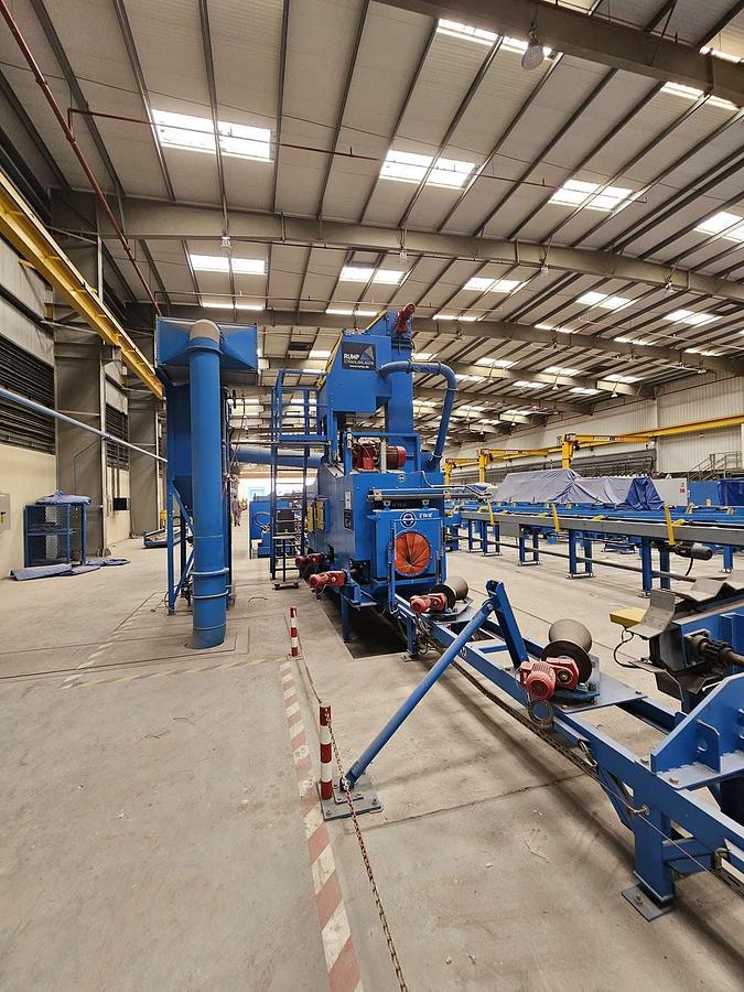 Used Rump (Germany) Automatic Pipe Shot Blasting Machine